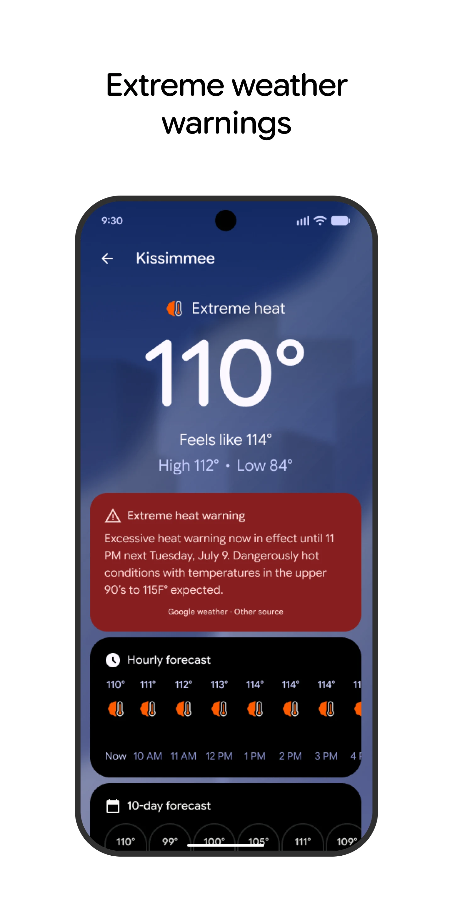 Weather screenshot